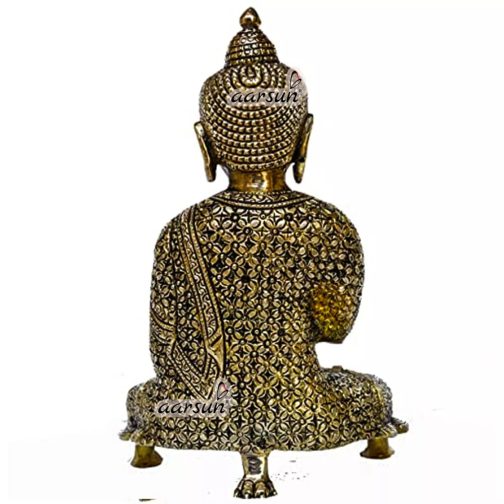 Handcrafted Brass Buddha Statue for Home Decor