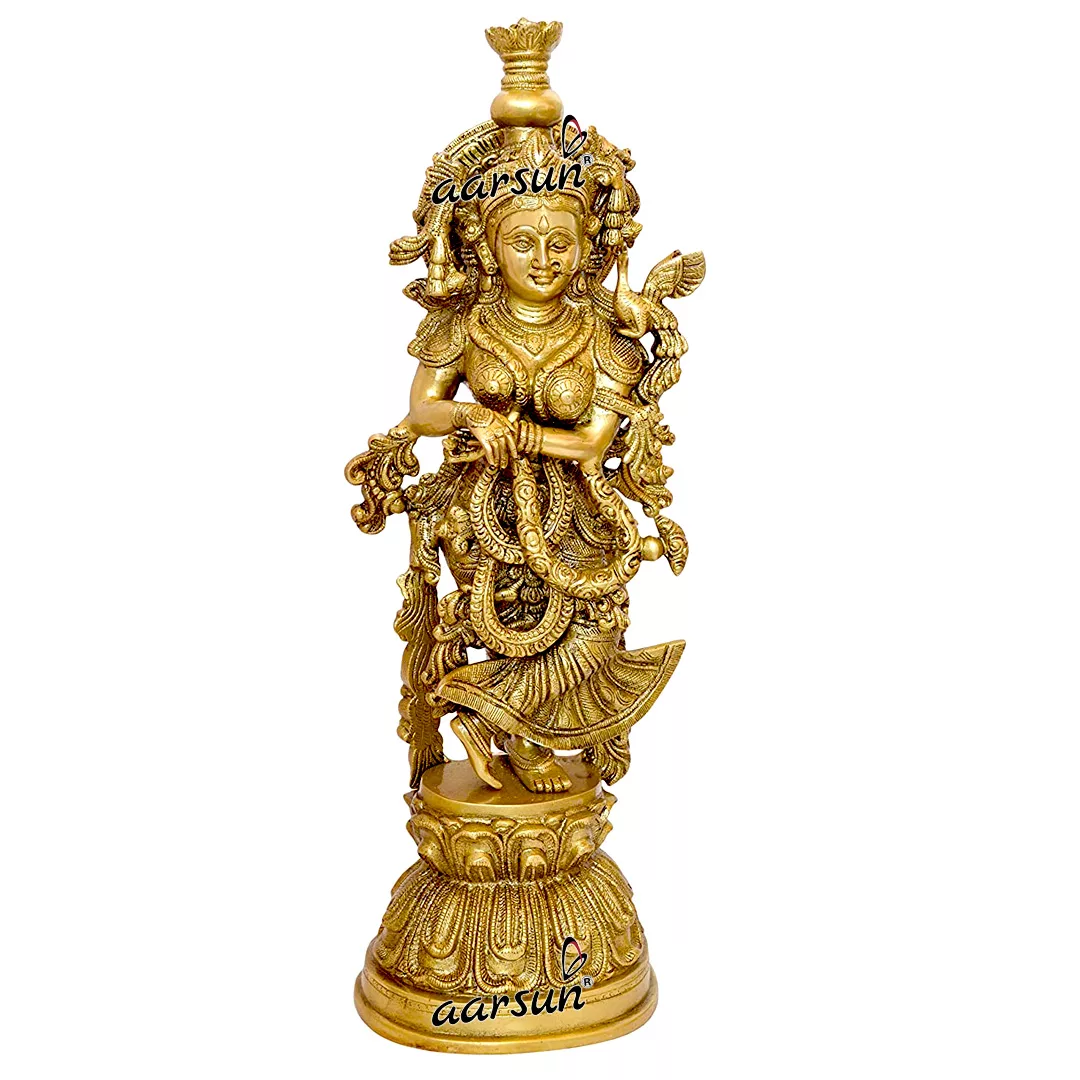 Royal Brass Radha Krishna Statue