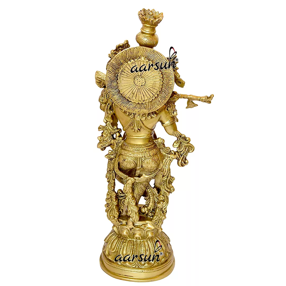 Royal Brass Radha Krishna Statue