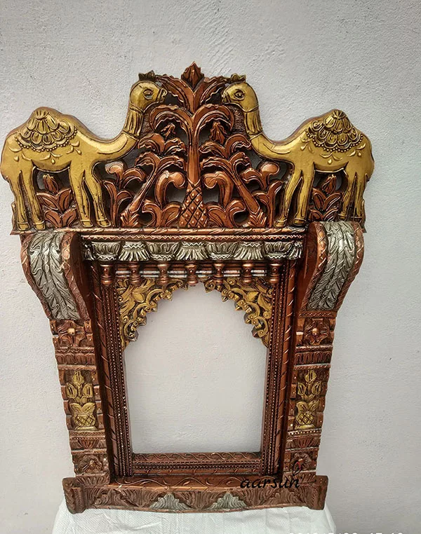 Designer Camel Carved Jharokha Frame -