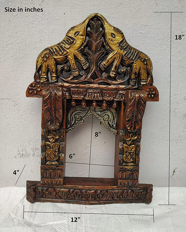 Designer Elephant Carving Jharokha
