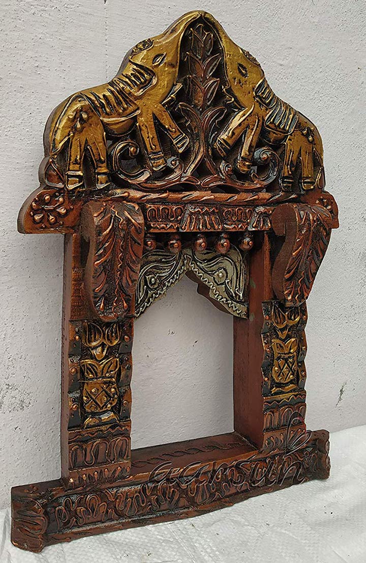 Designer Elephant Carving Jharokha
