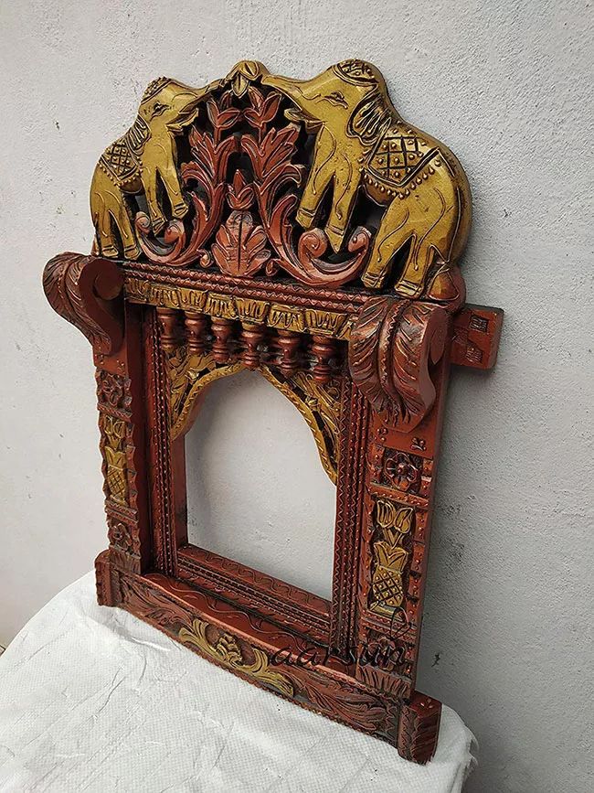 Handcrafted Elephant Rajasthani Jharokha –