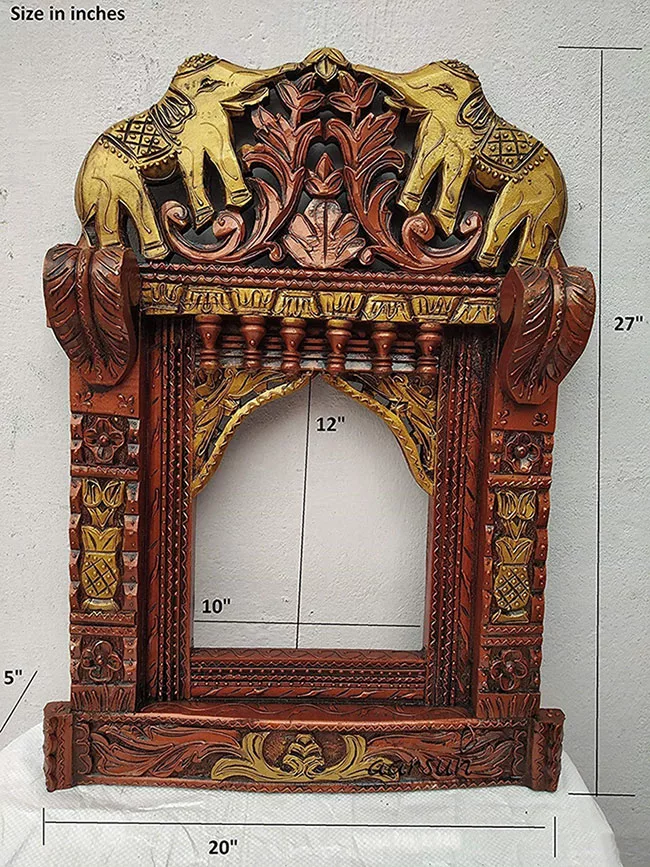 Handcrafted Elephant Rajasthani Jharokha –