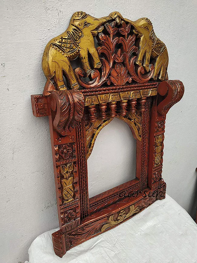 Handcrafted Elephant Rajasthani Jharokha –