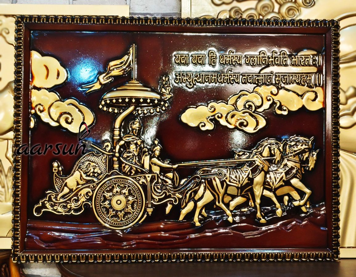 Handcrafted Epic Mahabharat Wall Art with Video