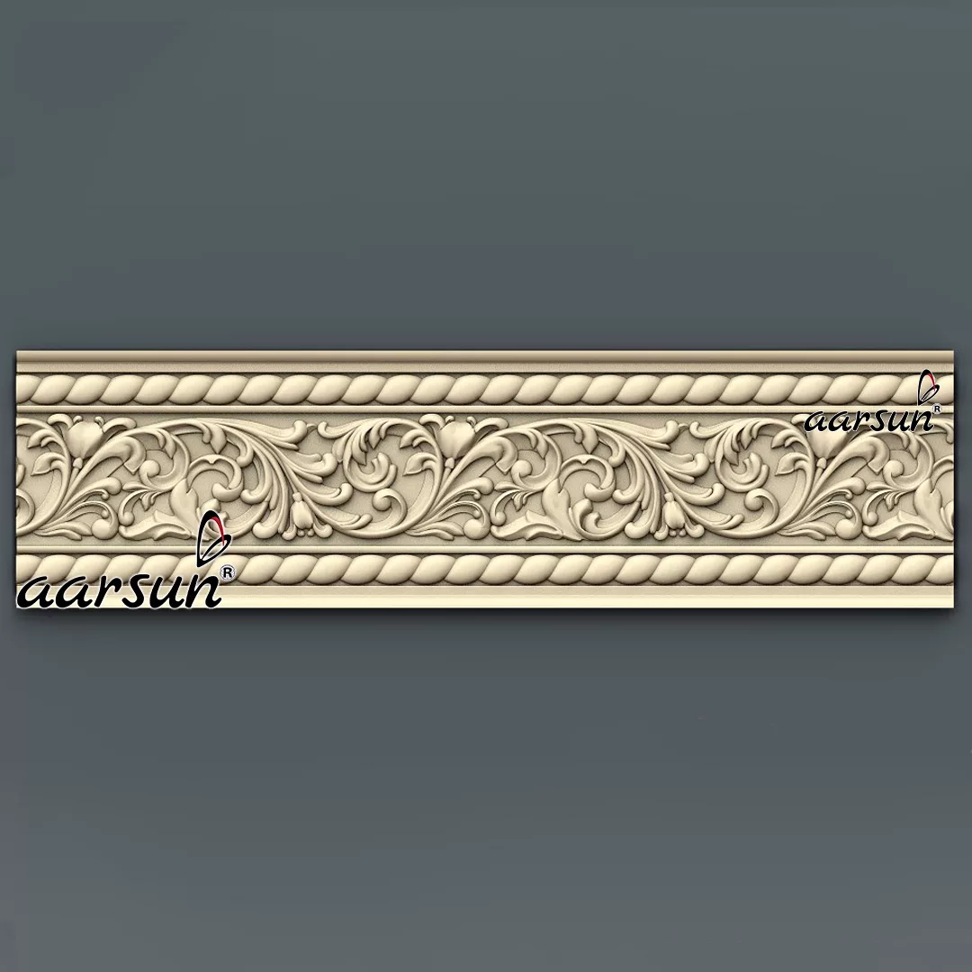 Floral Pattern Cornice Design 