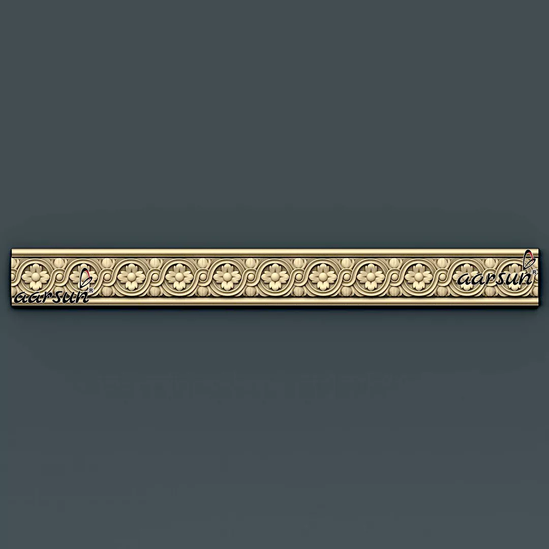 Flower Design CNC Cornice 