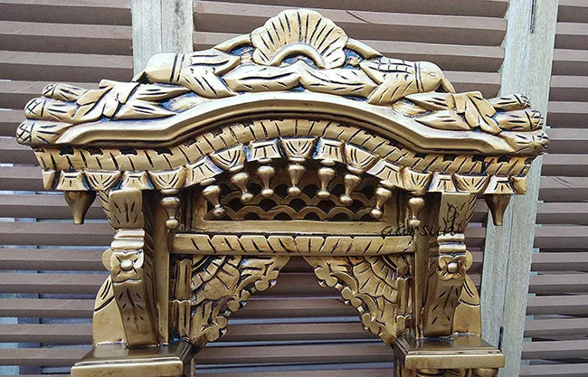 Designer Gold Finish Jharokha Frame –