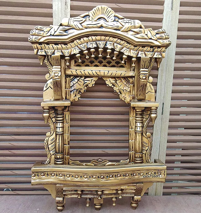 Designer Gold Finish Jharokha Frame –