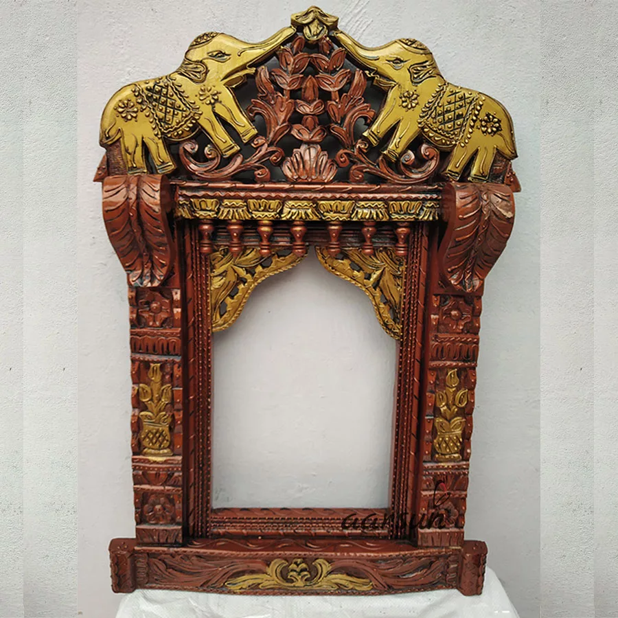Hand-carved Rajasthani Jharokha - 