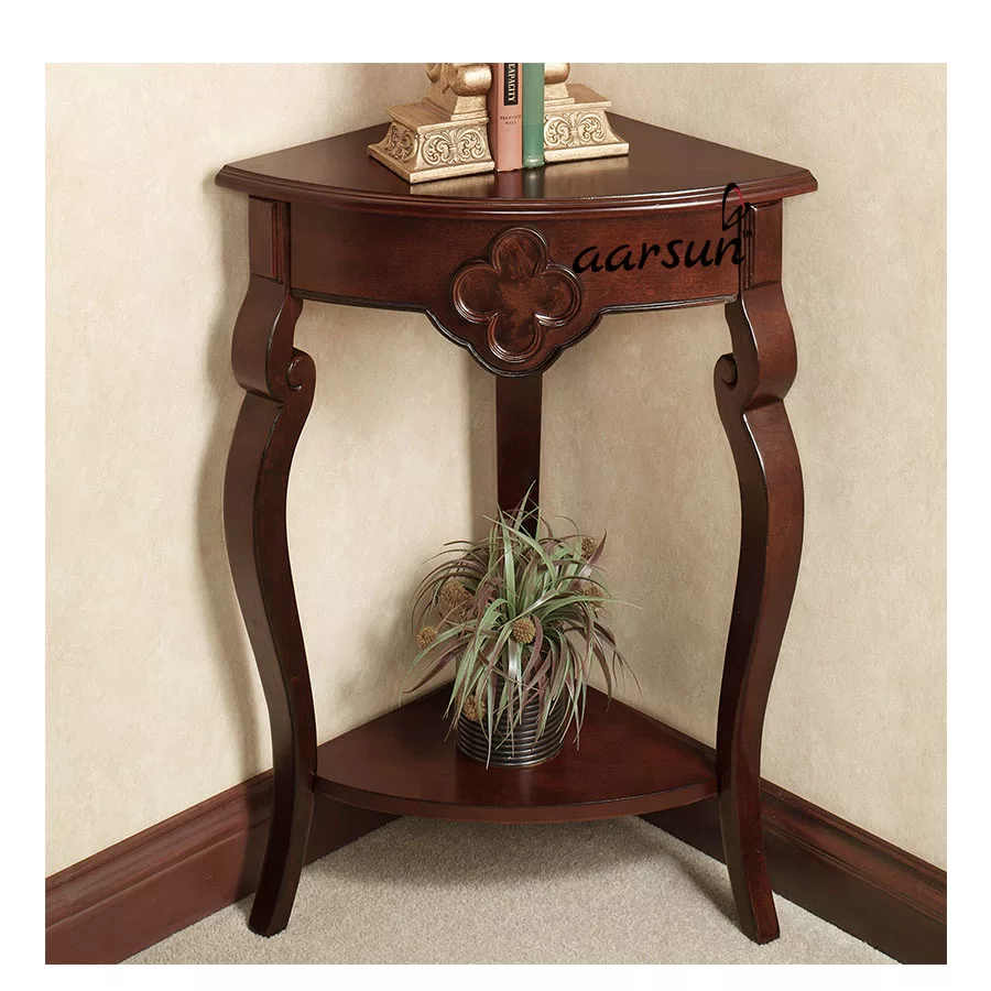 Handmade Wooden Corner Stand 