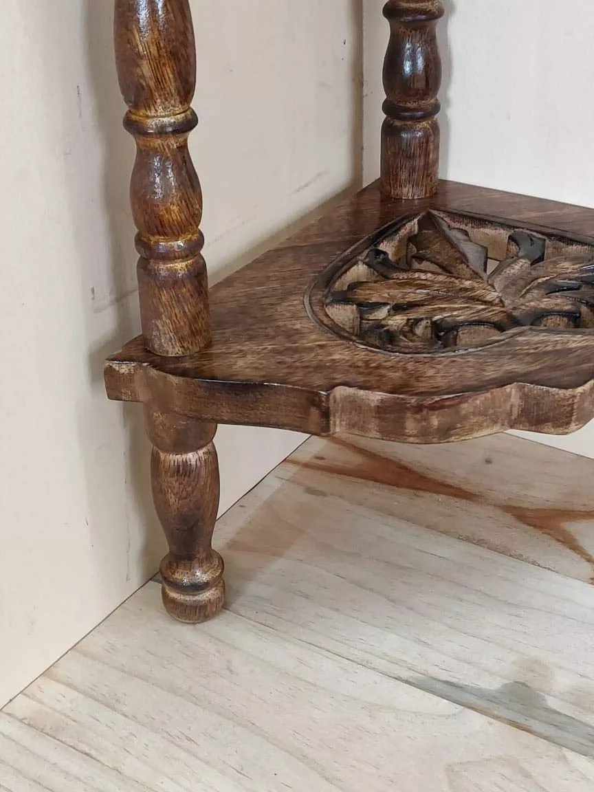 Designer Handmade Wooden Corner Stand