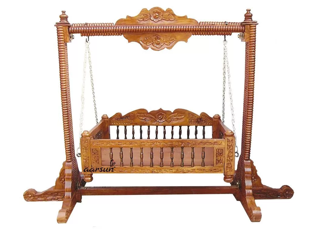 Handmade Wooden Cradle Palna 
