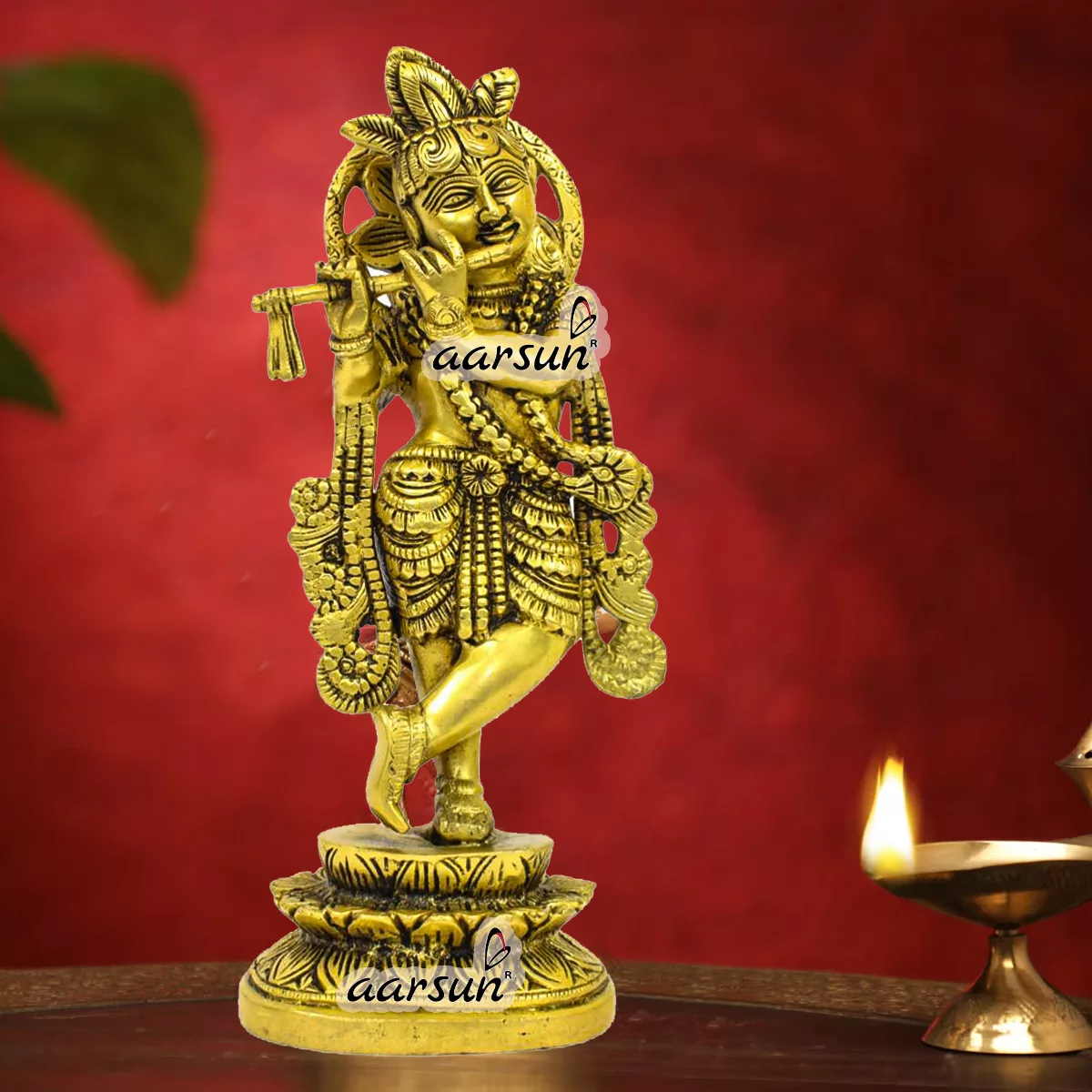 Krishna Idol in Brass 