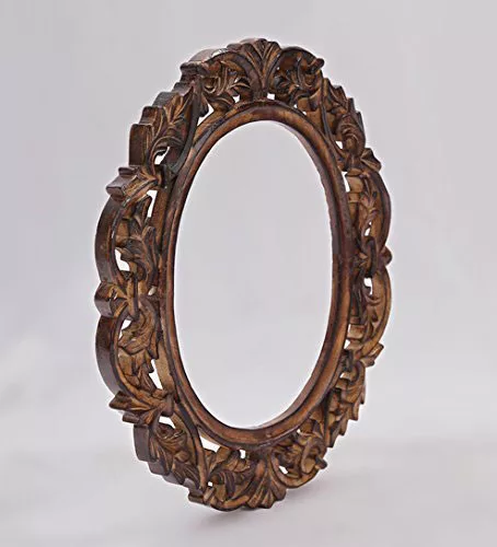 Handcrafted Leaf Design Mirror Frame