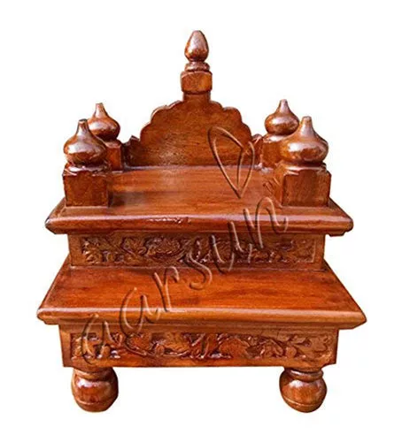 Mango Wooden Chowki / Singhasan / Wooden Temple 