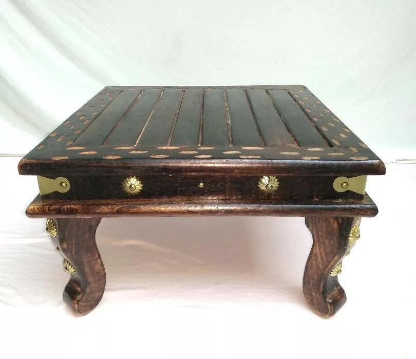 Handcrafted Pooja Chowki / Singhasan in Mango Wood