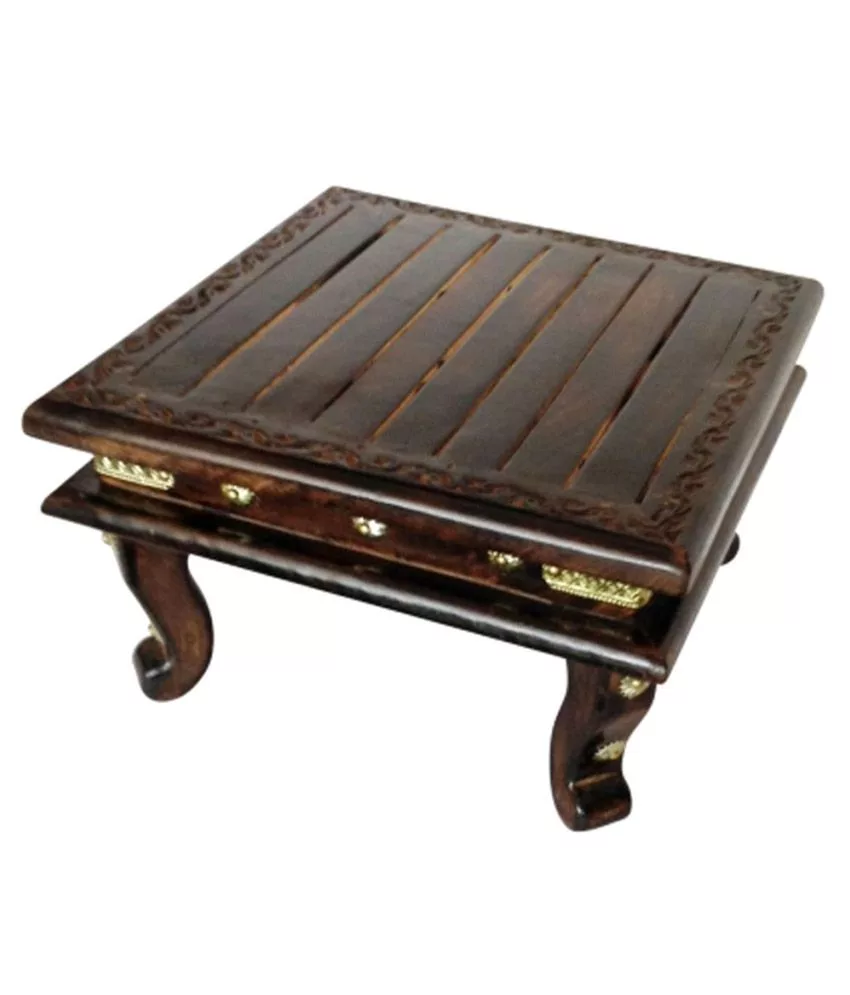 Handcrafted Pooja Chowki / Singhasan in Mango Wood