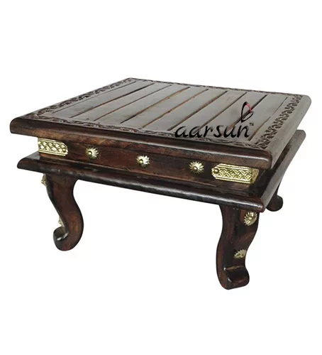 Pooja Chowki / Singhasan in Mango Wood 