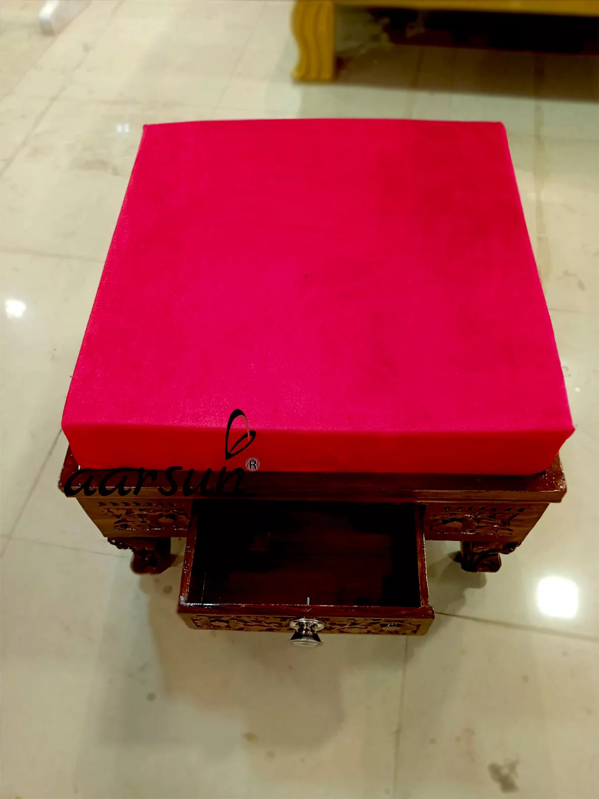 Royal Pooja Wooden Chowki | Coffee Stool