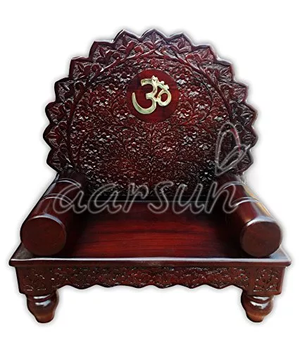 Sheesham Wood Pooja Chowki Hand carved Pooja Articles 