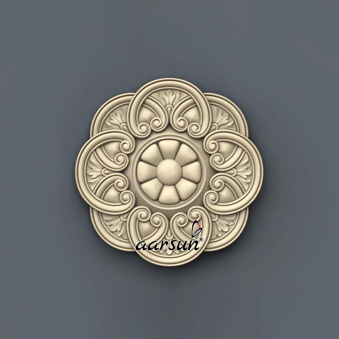 Wood Ceiling Medallion 