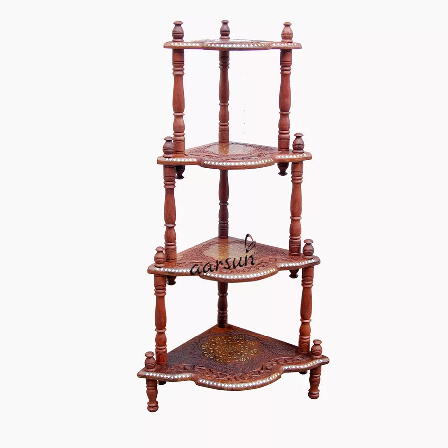 Wooden Corner Stand 