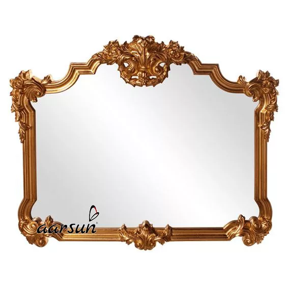 Wooden Gold Mirror Frame 