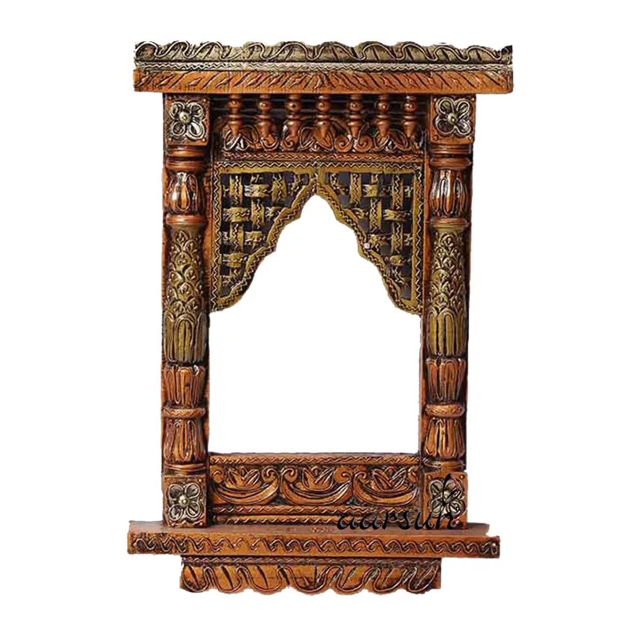 Wooden Hand-Carved Jharokha 