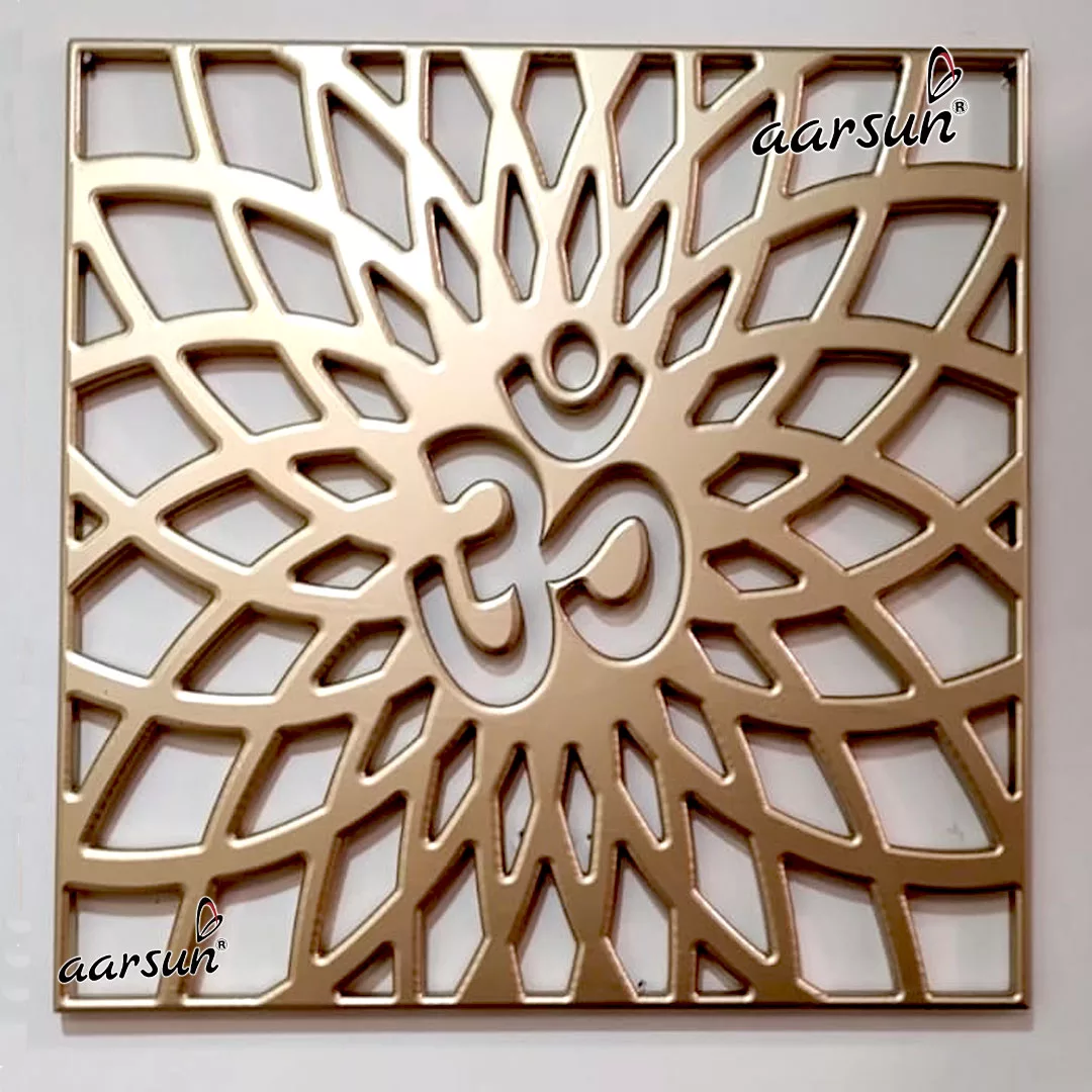 Wooden Om Symbol Wall Frame 