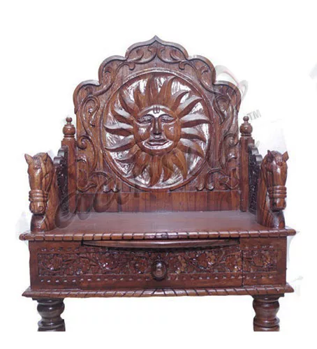 Wooden Singhasan / Chowki 